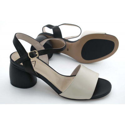 Босоножки IVA L890H-S62 Бежево - черные Босоножки IVA L890H-S62 Бежево - черные