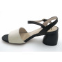 Босоножки IVA L890H-S62 Бежево - черные Босоножки IVA L890H-S62 Бежево - черные