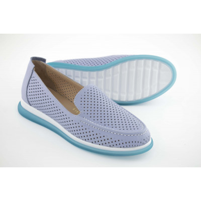 Летние мокасины La Pinta 0165-YS1000-1071 Голубые Летние мокасины La Pinta 0165-YS1000-1071 Голубые