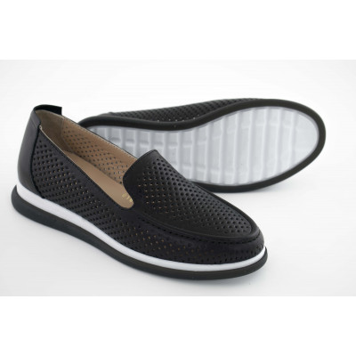 Летние мокасины La Pinta 0165-YS1000-1071 Черные