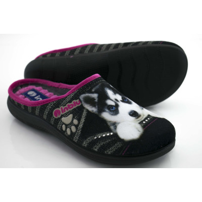 Домашние тапочки Inblu EC-4F Черные Домашние тапочки Inblu EC-4F Черные