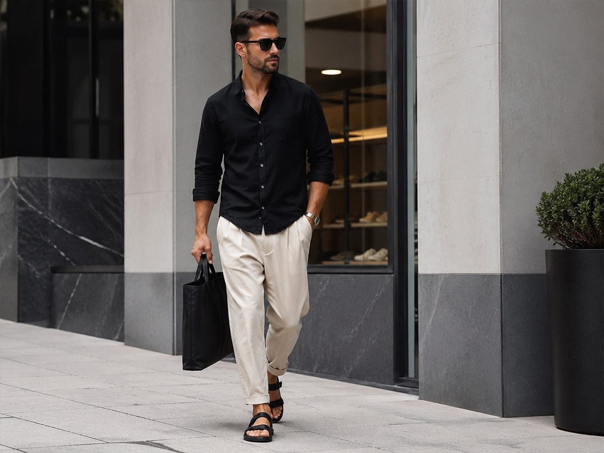 Шлепанцы и сандалии мужские: как носить в городе и чувствовать себя стильно