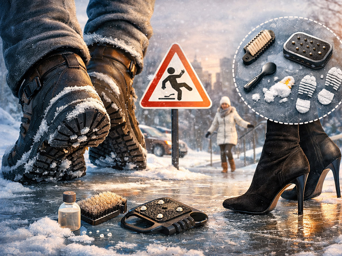 Що робити, щоб взуття не ковзало: прості рішення для зимової безпеки